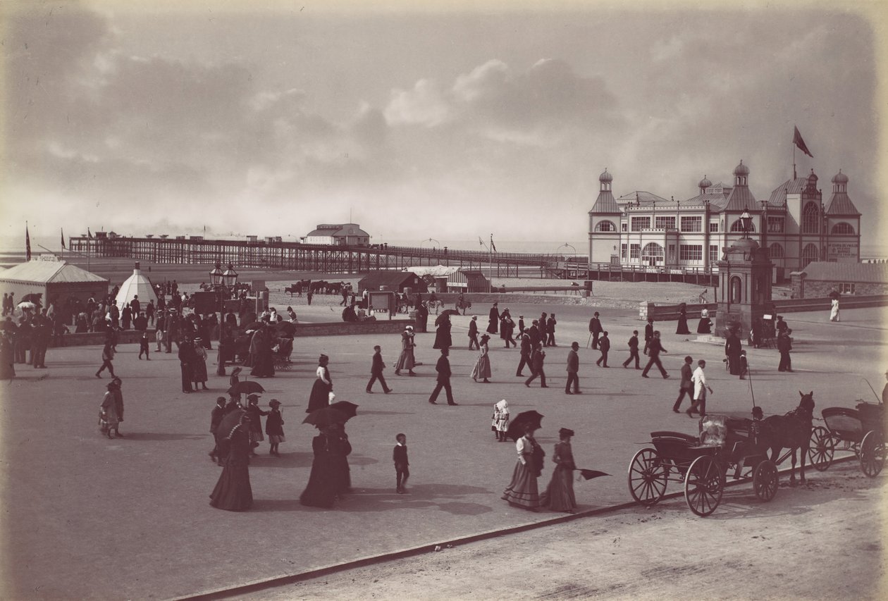 Rhyl. Paviljonki ja laituri, 1870-luku. tekijältä Francis Bedford