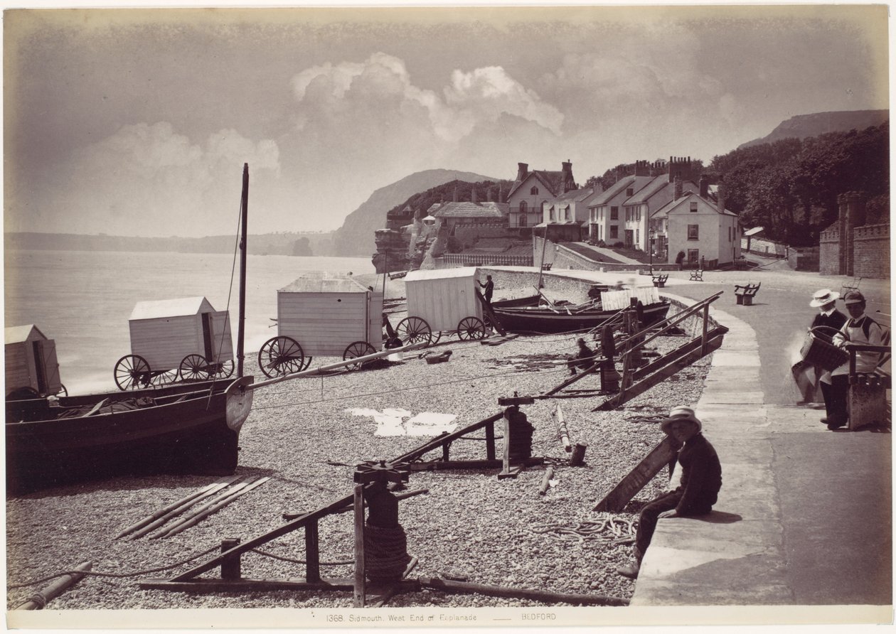 Sidmouth, esplanadin länsipää tekijältä Francis Bedford