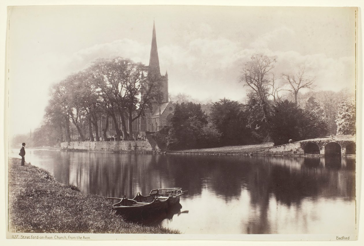 Stratford-on-Avon, Avonin kirkko, 186094. tekijältä Francis Bedford