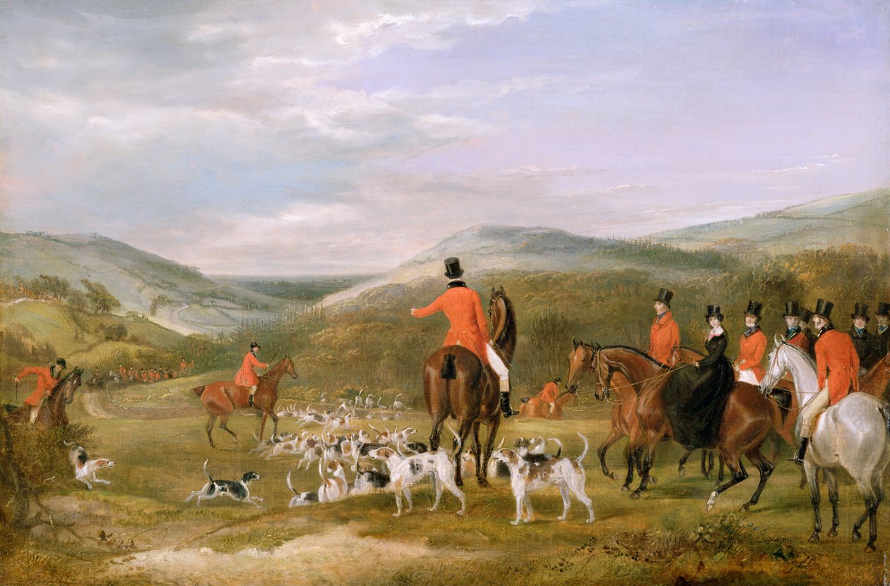 The Berkeley Hunt, 1842: The Meet tekijältä Francis Calcraft Turner