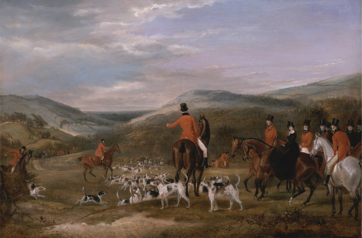 The Berkeley Hunt, 1842: The Meet tekijältä Francis Calcraft Turner