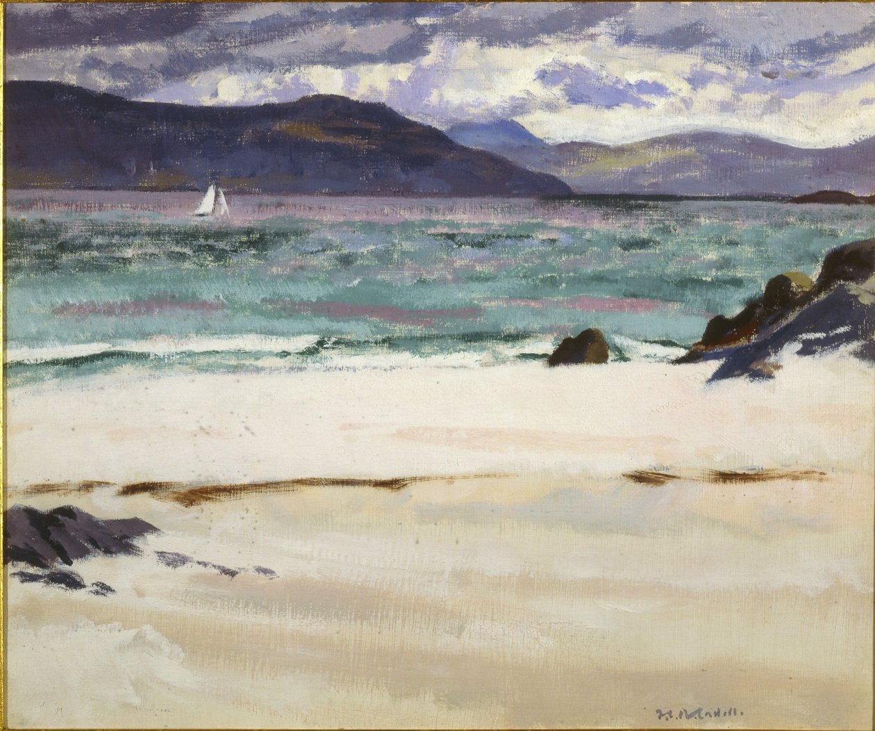 Ben Bhuie North Endistä, Iona, n. 1926 (öljy paneelille) tekijältä Francis Campbell Boileau Cadell