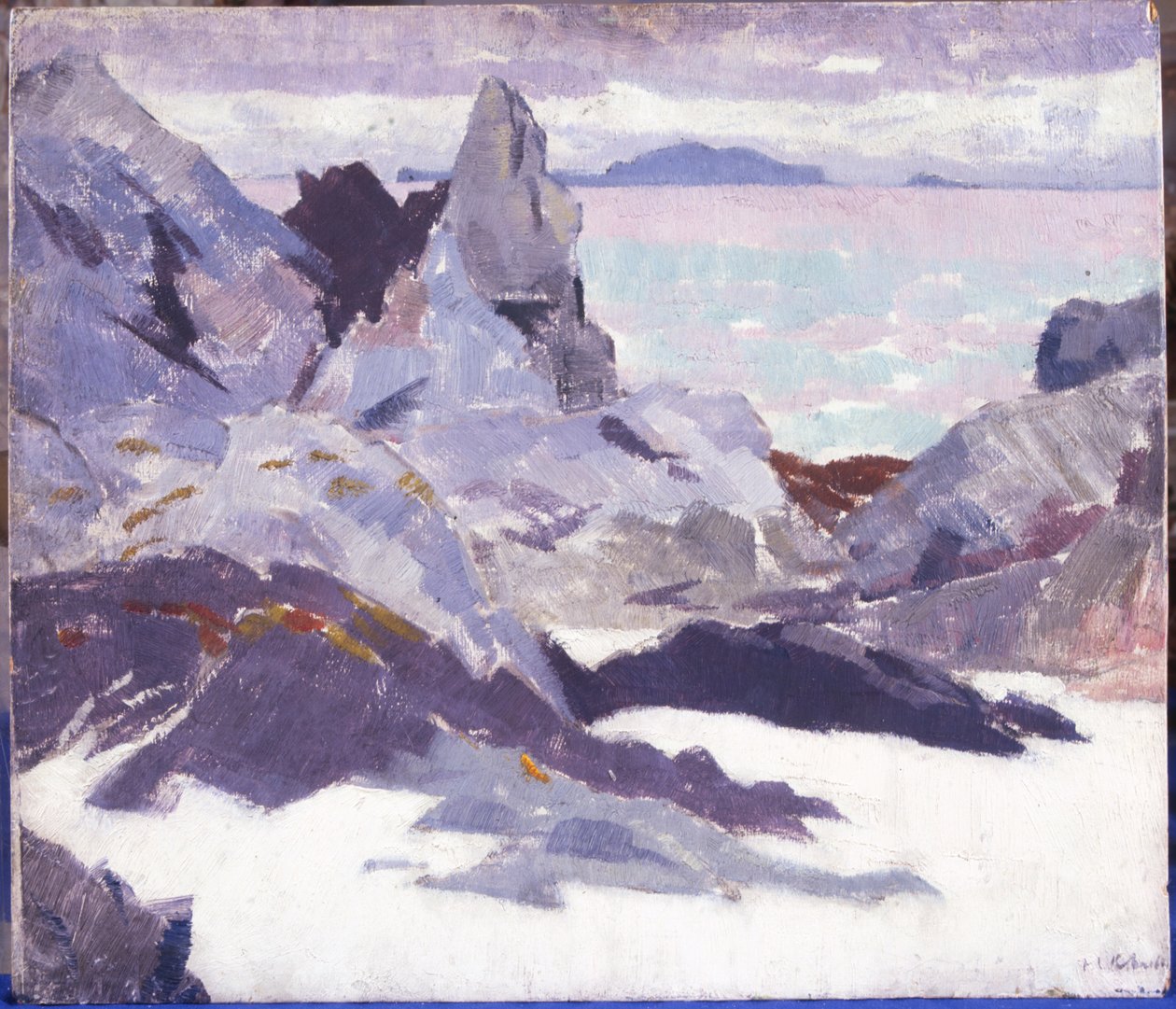 Cathedral Rock, Iona (öljy kankaalle) tekijältä Francis Campbell Boileau Cadell