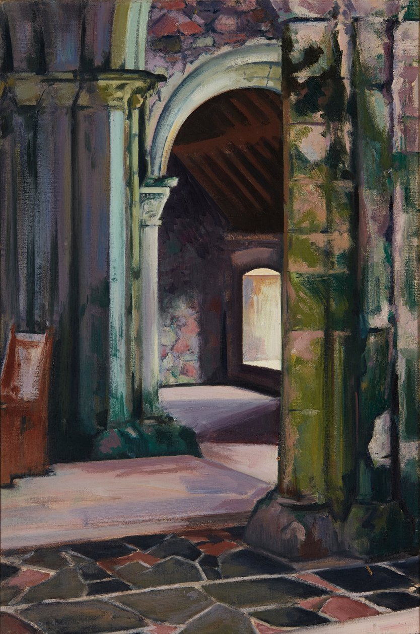 Iona Abbey, Sisustus (öljy kankaalle) tekijältä Francis Campbell Boileau Cadell