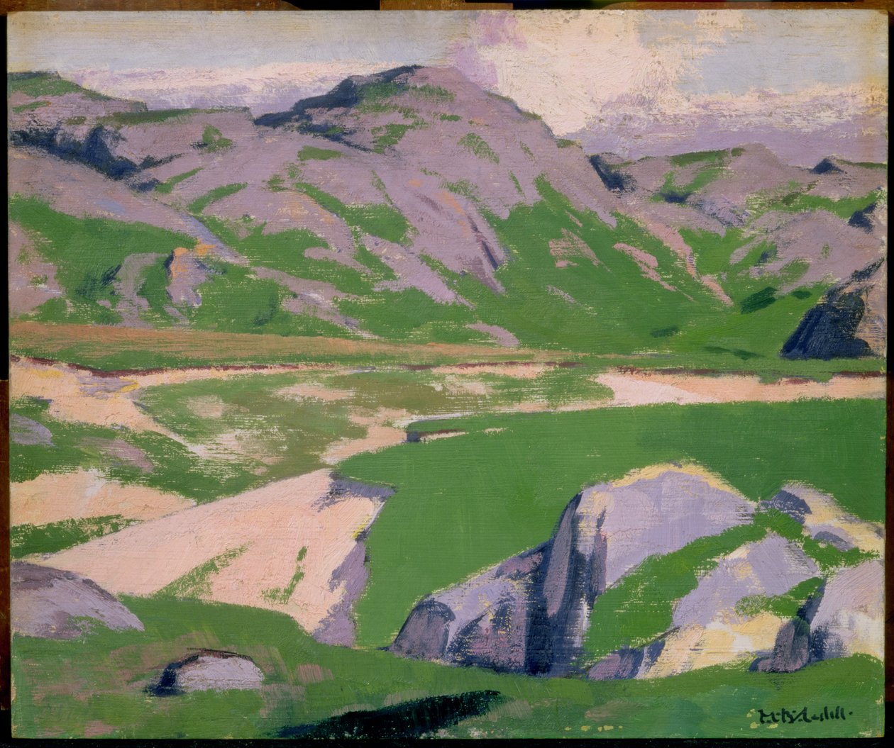 Järvi ja vuoret (katso 145804 taaksepäin) tekijältä Francis Campbell Boileau Cadell