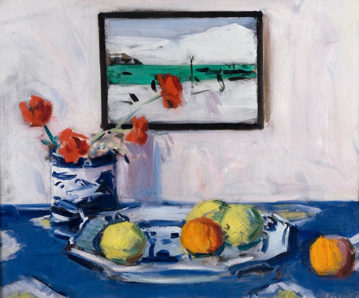 Asetelma, n. 1915 (öljy kankaalle) tekijältä Francis Campbell Boileau Cadell