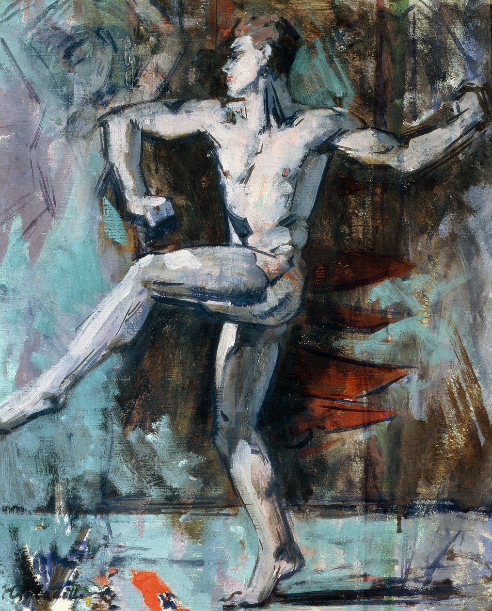 Tanssija (öljy vanerille) tekijältä Francis Campbell Boileau Cadell