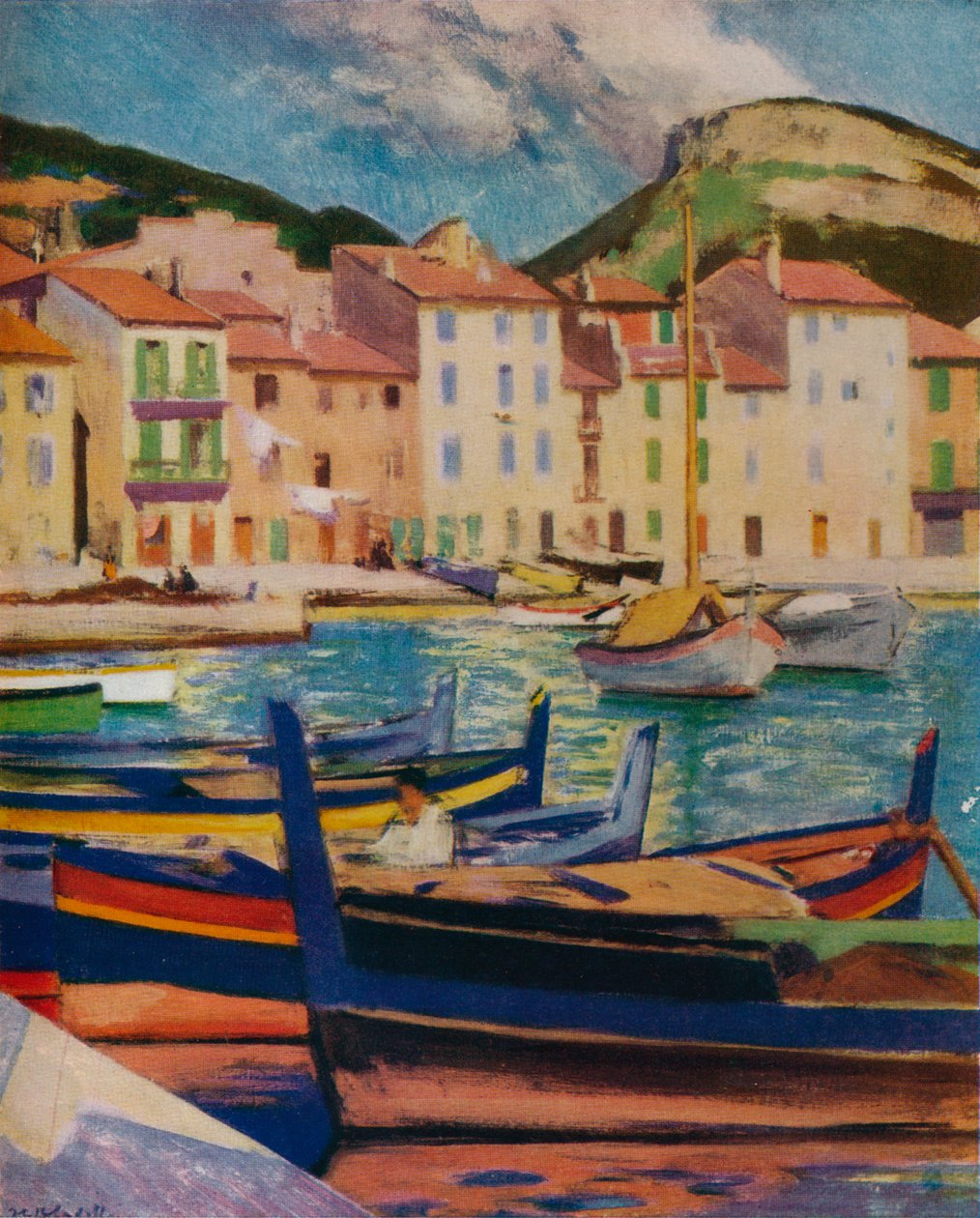 The Harbour, Cassis, 1924 1932 tekijältä Francis Campbell Boileau Cadell