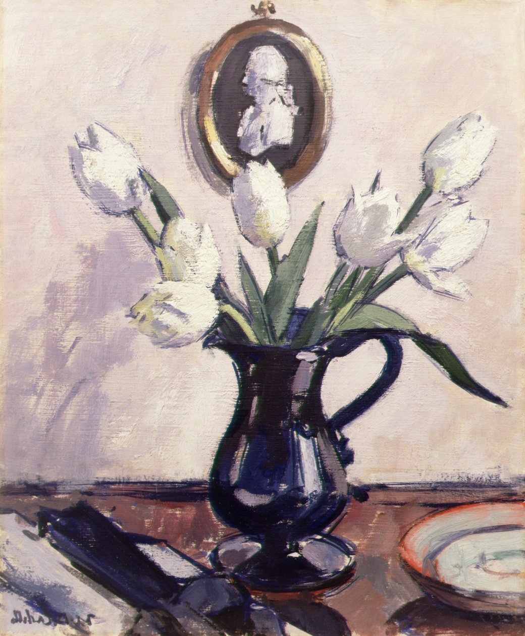 Tulppaanit, n. 1920 (öljy levylle) tekijältä Francis Campbell Boileau Cadell