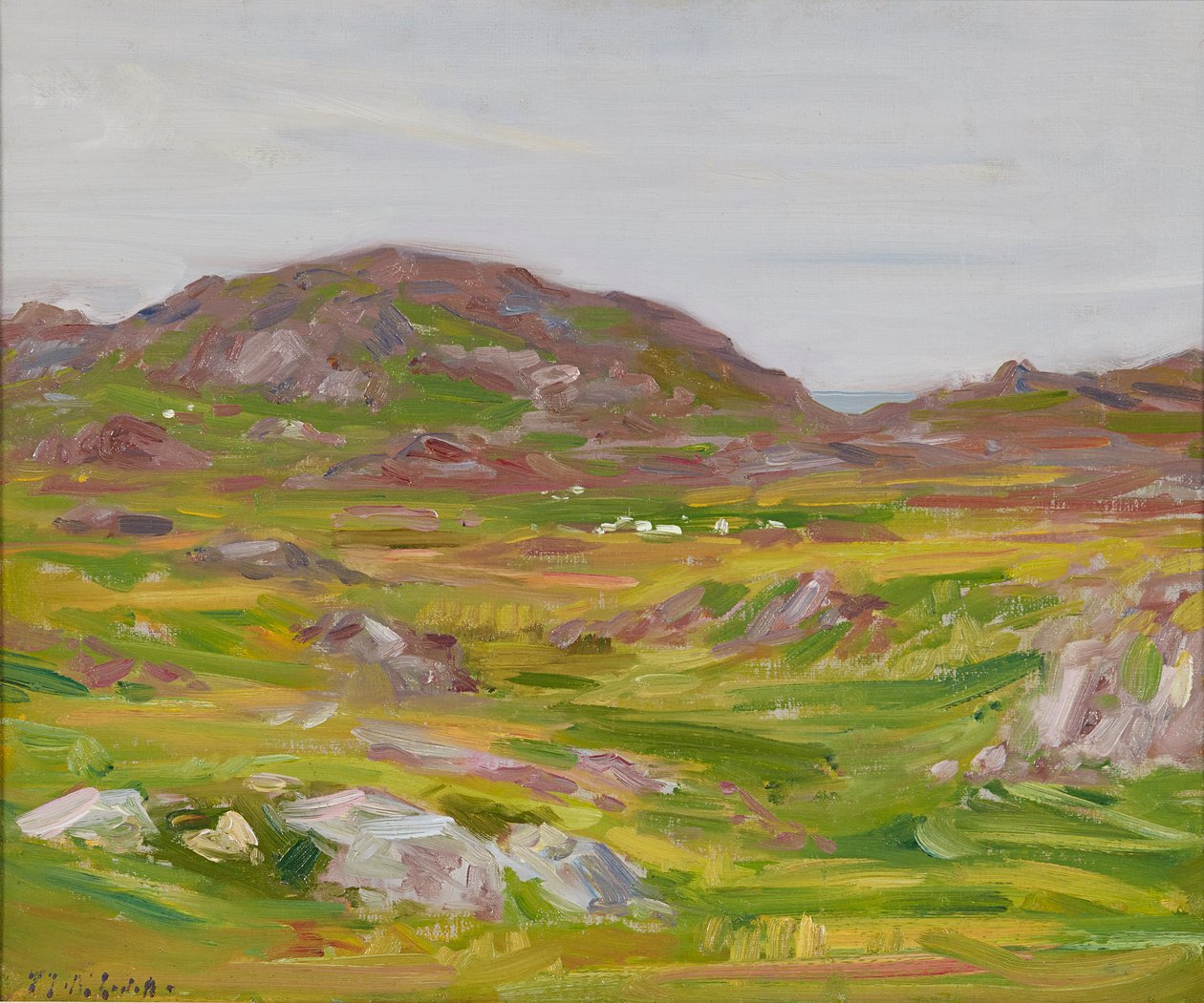 Ionan ylänkö (öljy aluksella) tekijältä Francis Campbell Boileau Cadell