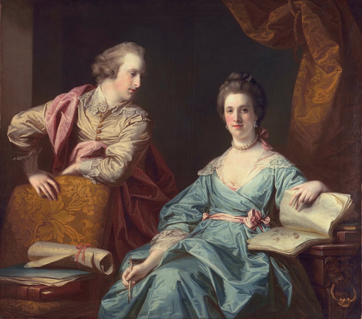 Isabel ja Thomas Crathorne, 1767 tekijältä Francis Cotes