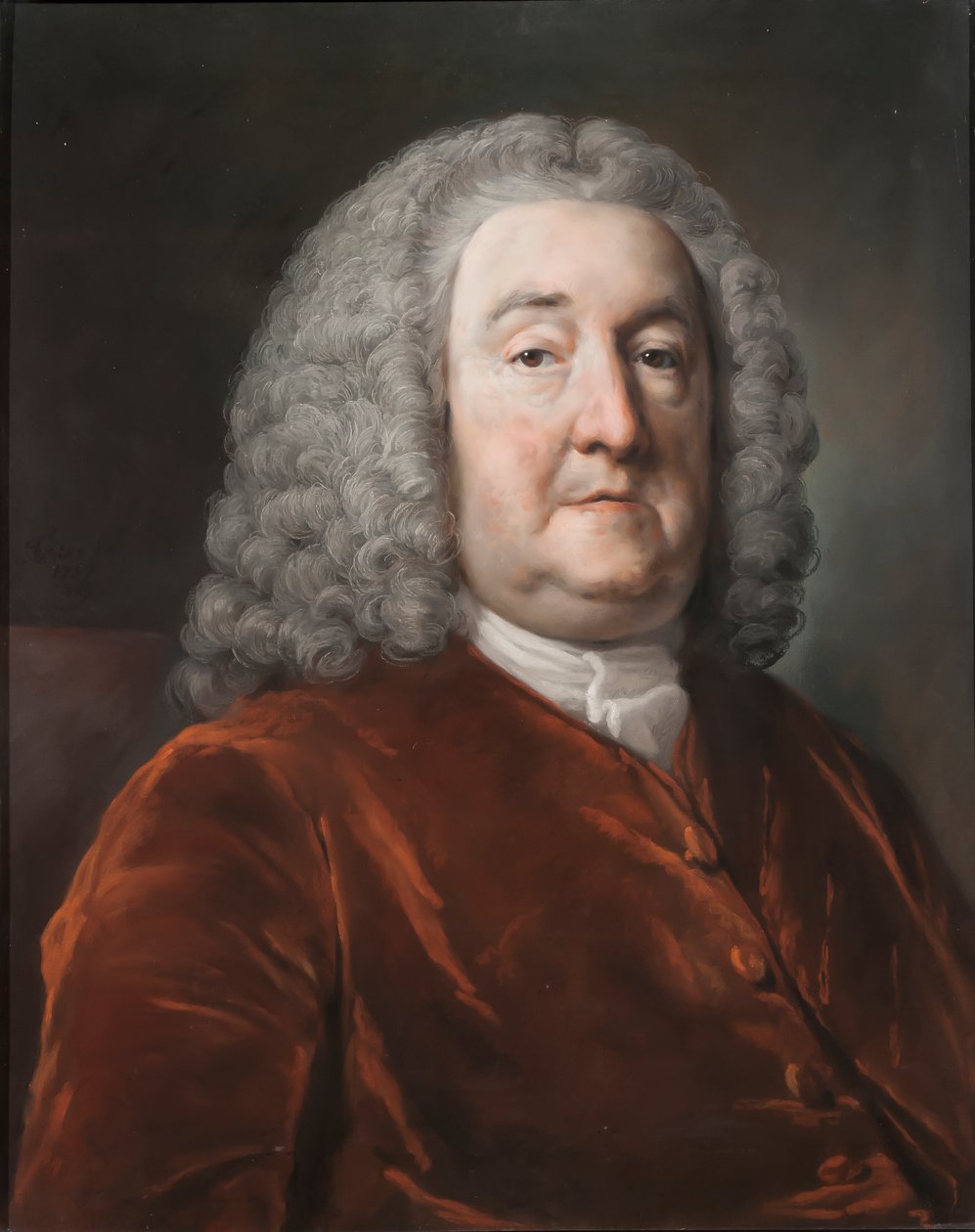 Sir Edward Hulsen muotokuva, 1. Baronetti, 1757 (pastelli paperille) tekijältä Francis Cotes