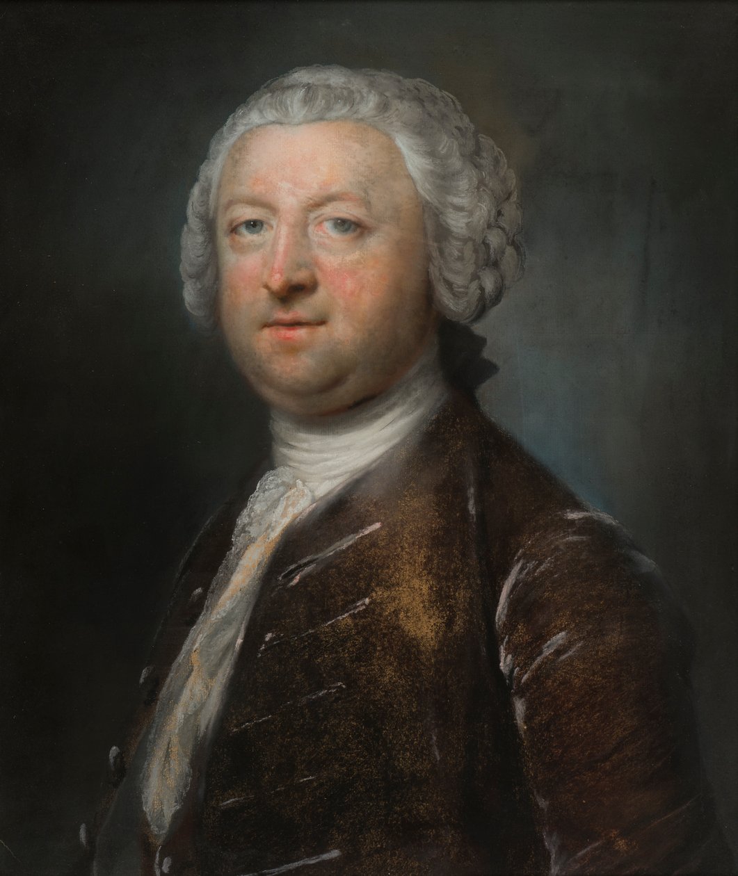 Sir Orlando Bridgeman 4th Bt:n muotokuva, n. 1750-1765 (pastelli paperille) tekijältä Francis Cotes
