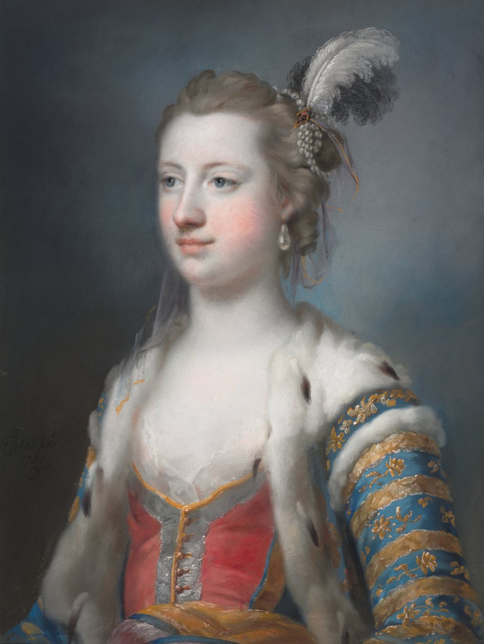 The Right Honorable Lady Mary Radcliffe (1732-98), Francis Eyren vaimo, Esq. tekijältä Francis Cotes