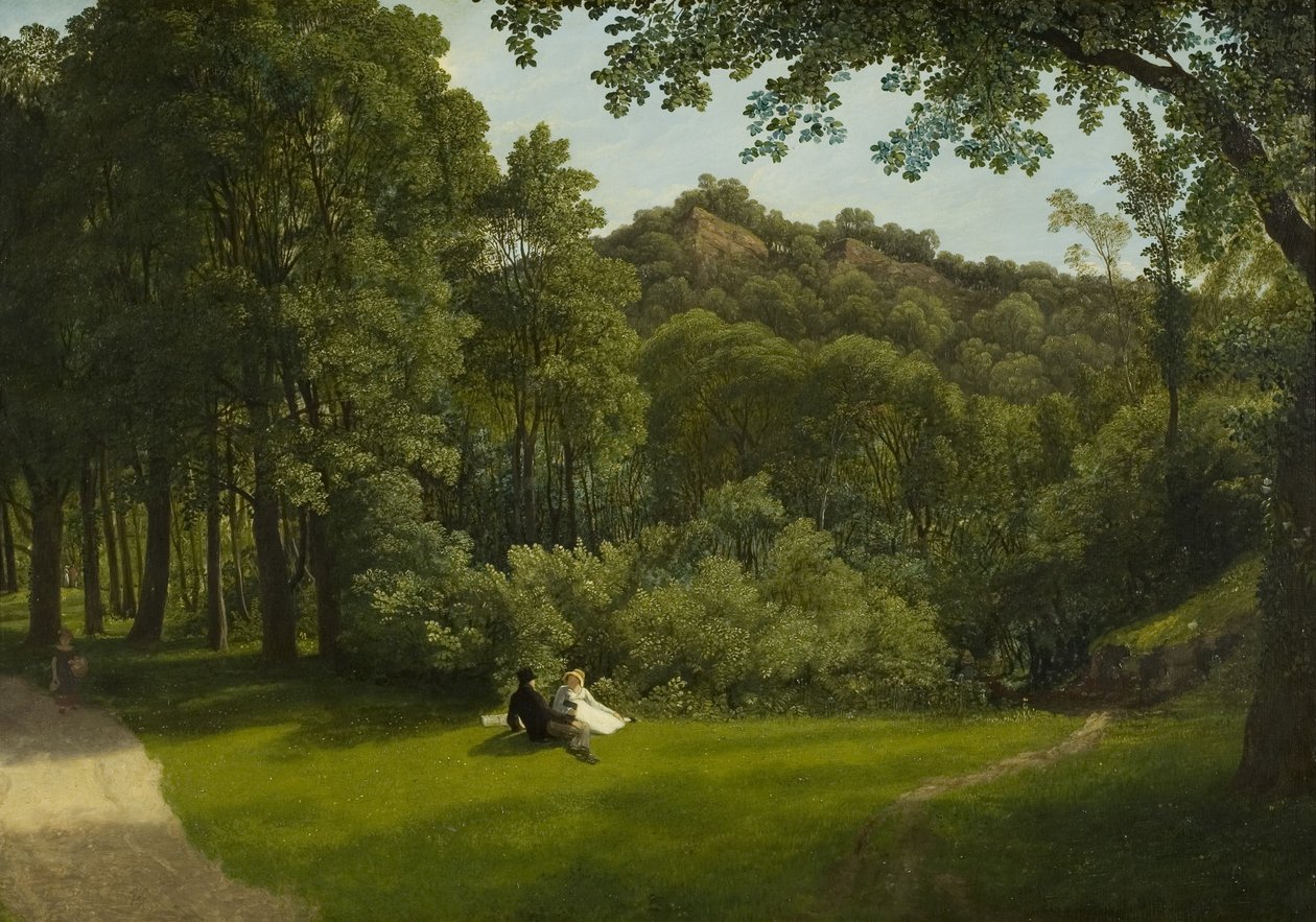 Kohtaus Leigh Woodsissa, 1822 tekijältä Francis Danby