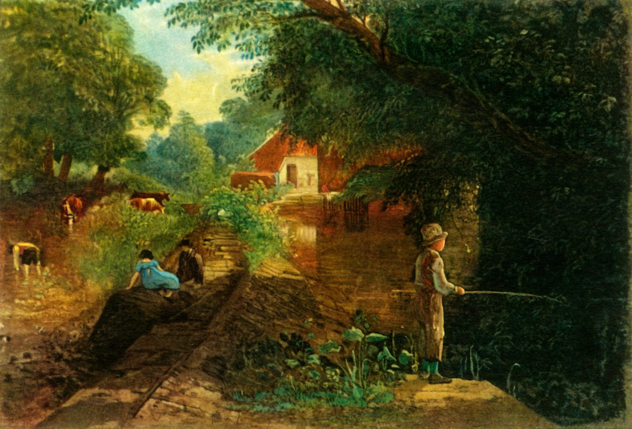 "Nuori kalastaja Stapleton Glenissä", 1800-luvun alkupuoliväli, 1946. tekijältä Francis Danby