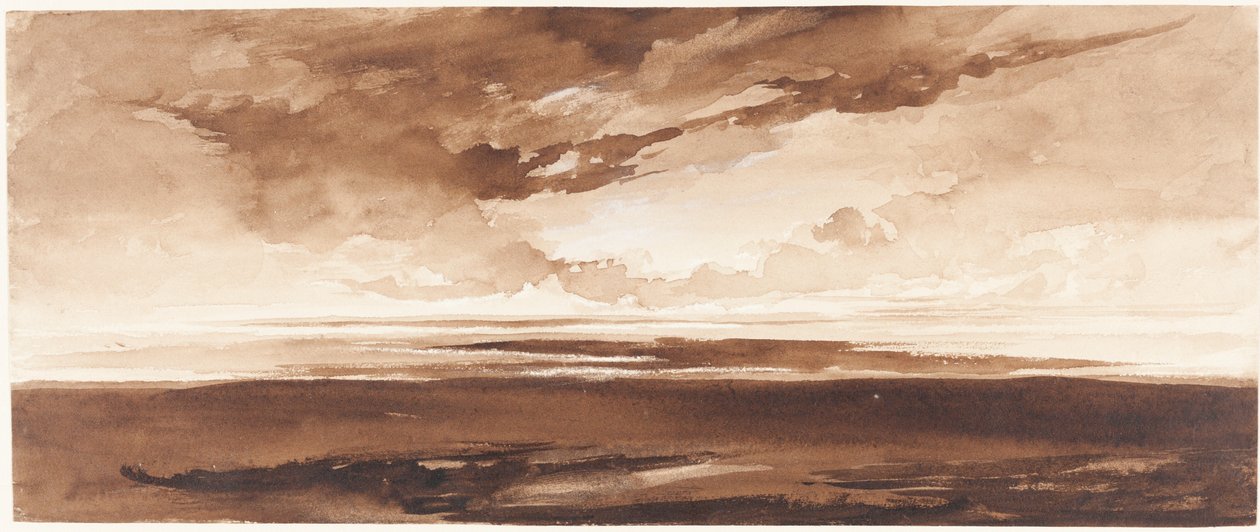 Panoraama rannikolle auringonlaskun aikaan tekijältä Francis Danby