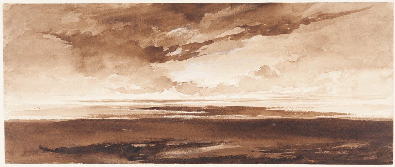 Rannikon panoraama auringonlaskun aikaan tekijältä Francis Danby