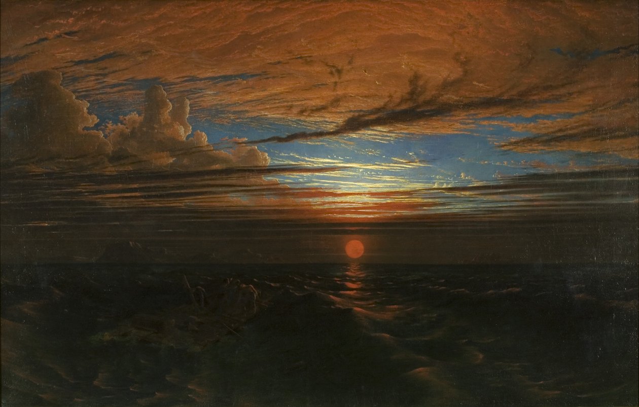 Auringonlasku merellä myrskyn jälkeen tekijältä Francis Danby