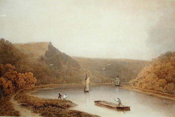 Avon Gorge lähellä Bristolia (akvarelli paperille) tekijältä Francis Danby