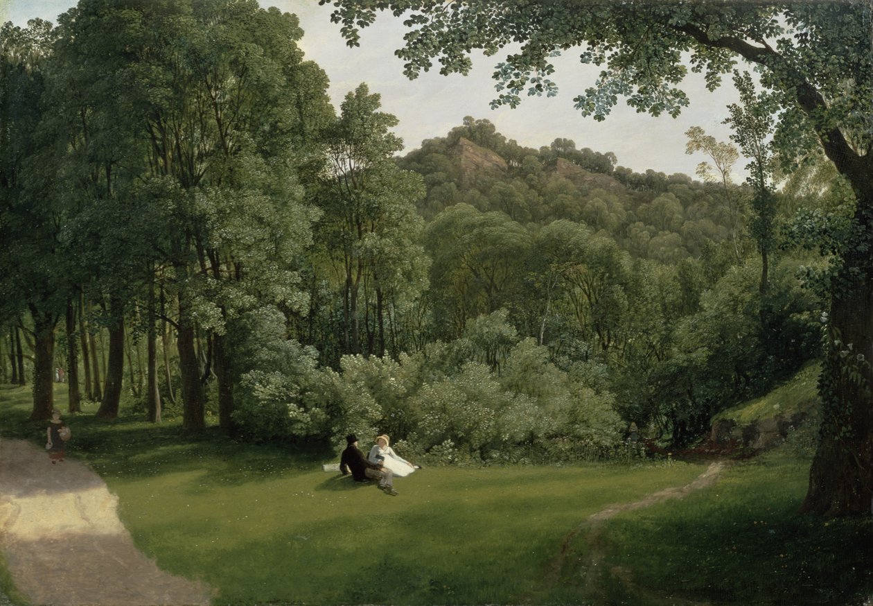 Näkymä Blaise Castle Woodsiin (öljy paneelille) tekijältä Francis Danby