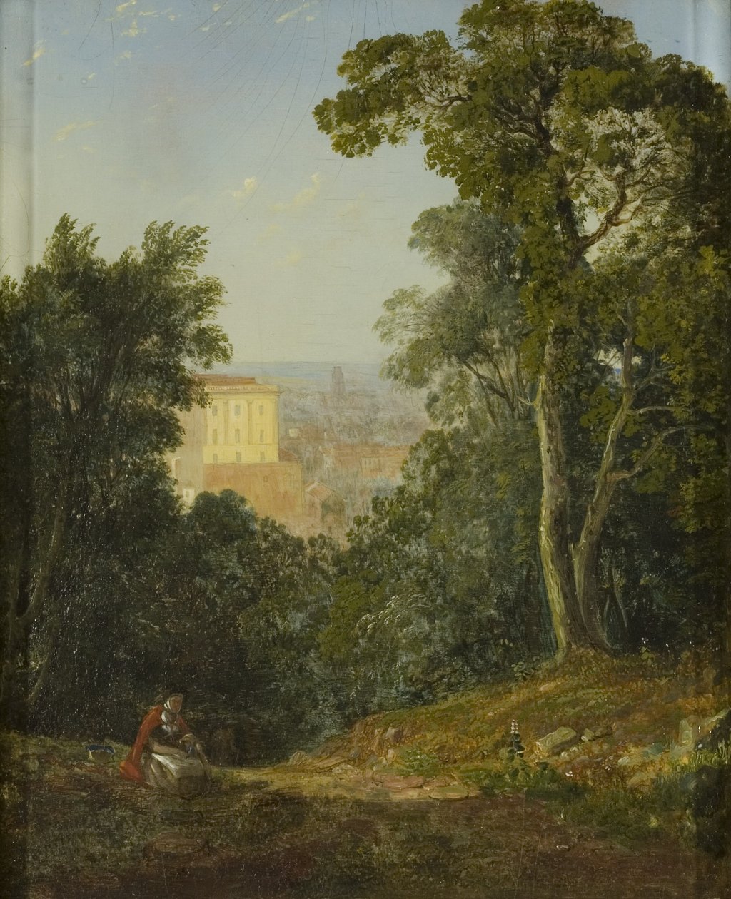 Näkymä Bristoliin Leigh Woodsista, n. 1822 (öljy paneelille) tekijältä Francis Danby
