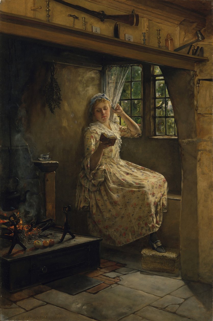 A Cosey Corner, 1884. finlandès tekijältä Francis Davis Millet