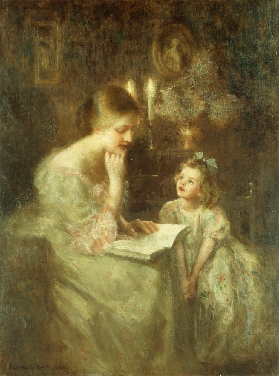 Storytime (öljy kankaalle) tekijältä Francis Day