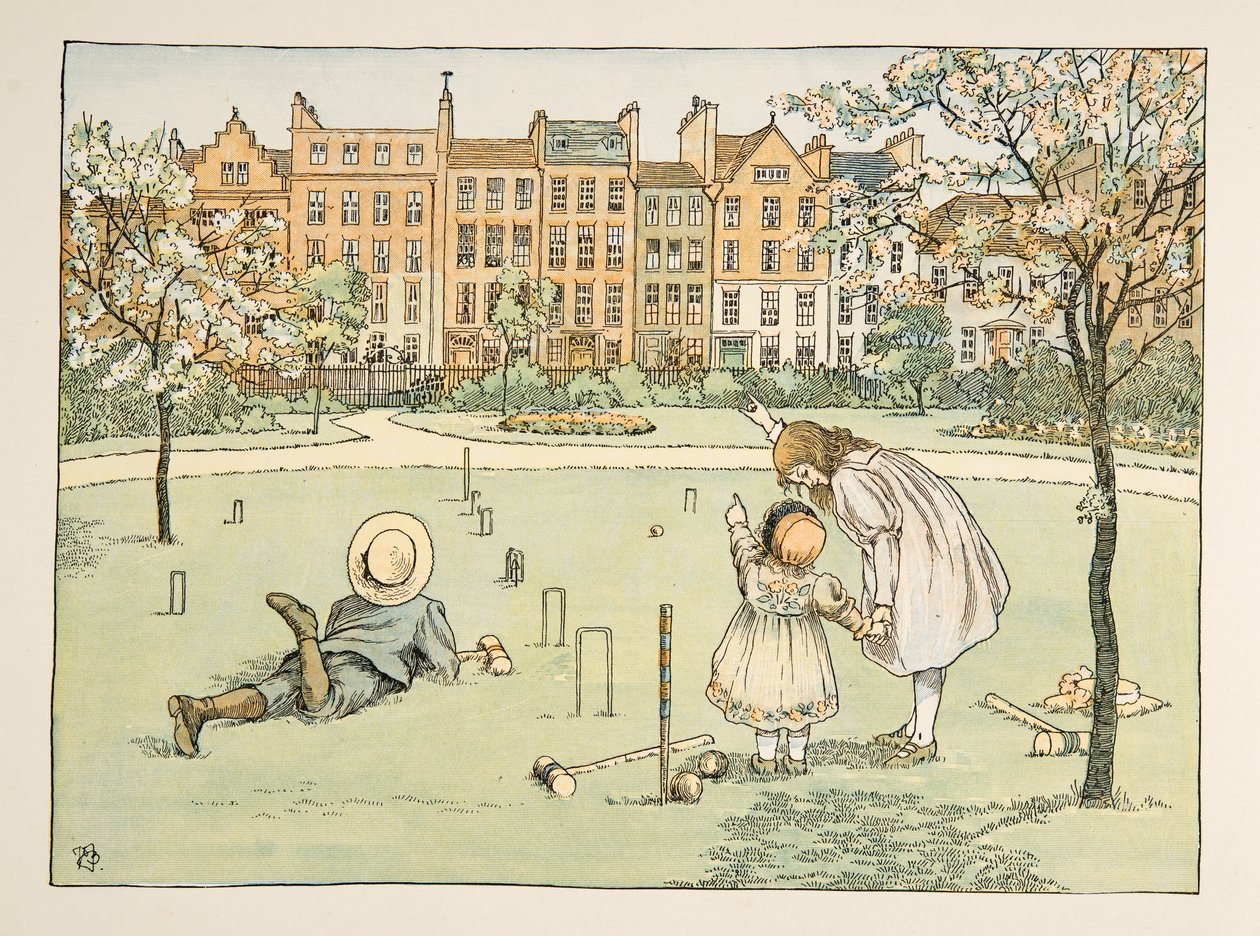 The Chimney Sweep, kirjasta Four and Twenty Toilers, pub. 1900 (värilitra) tekijältä Francis Donkin Bedford
