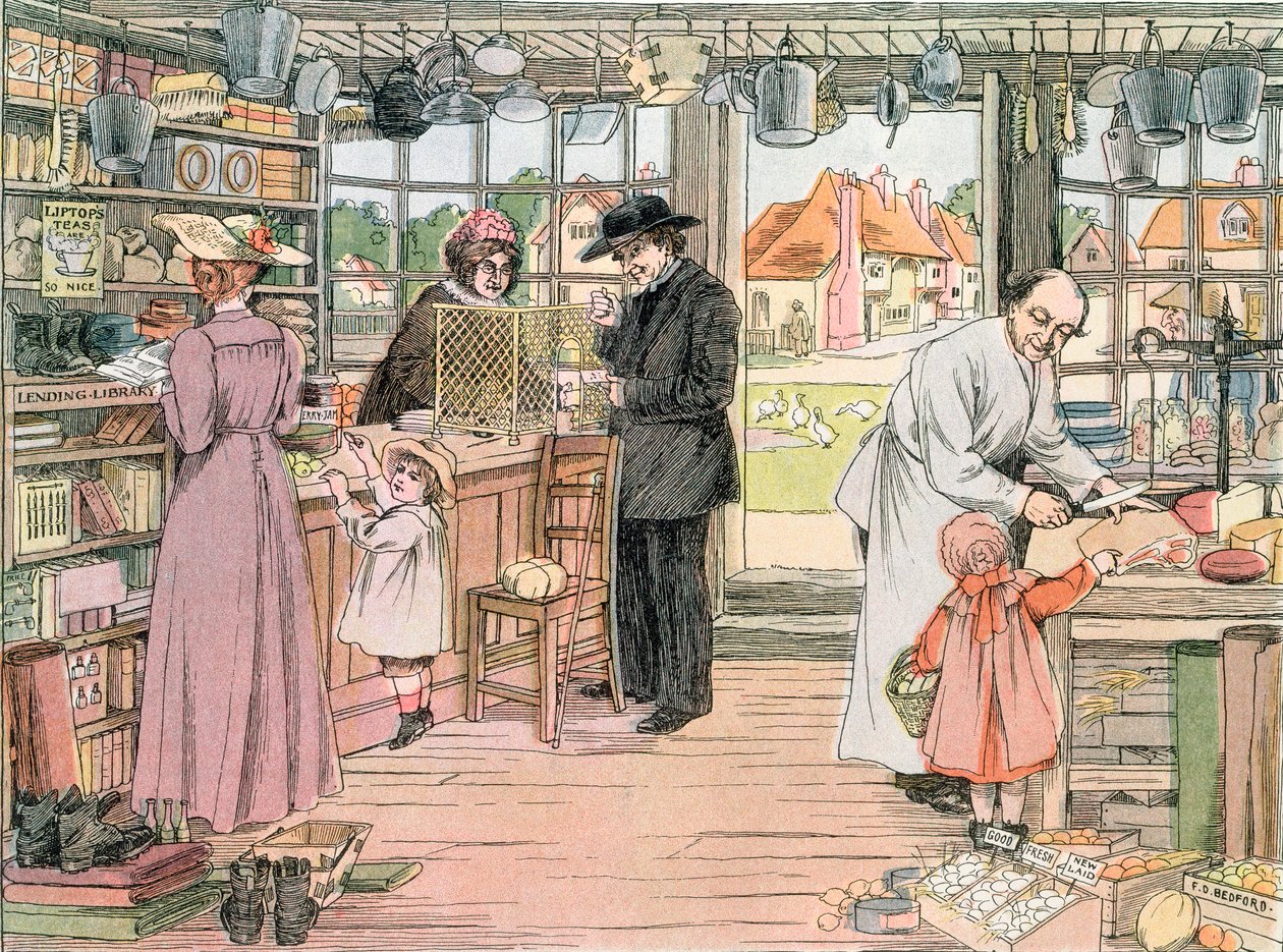 The General Store, 1899. The Book of Shops, 1899 tekijältä Francis Donkin Bedford
