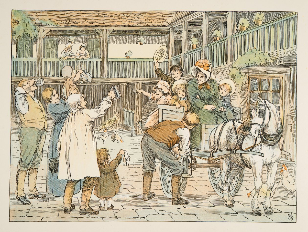 Ostler, kirjasta Four and Twenty Toilers, pub. 1900 (värilitra) tekijältä Francis Donkin Bedford