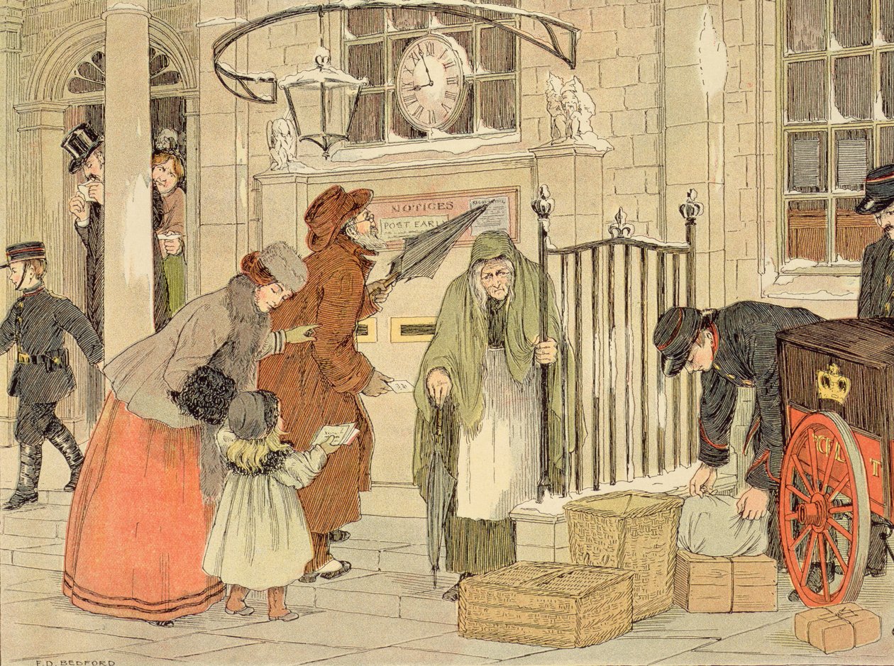 Postitoimisto, kirjasta "The Book of Shops". tekijältä Francis Donkin Bedford