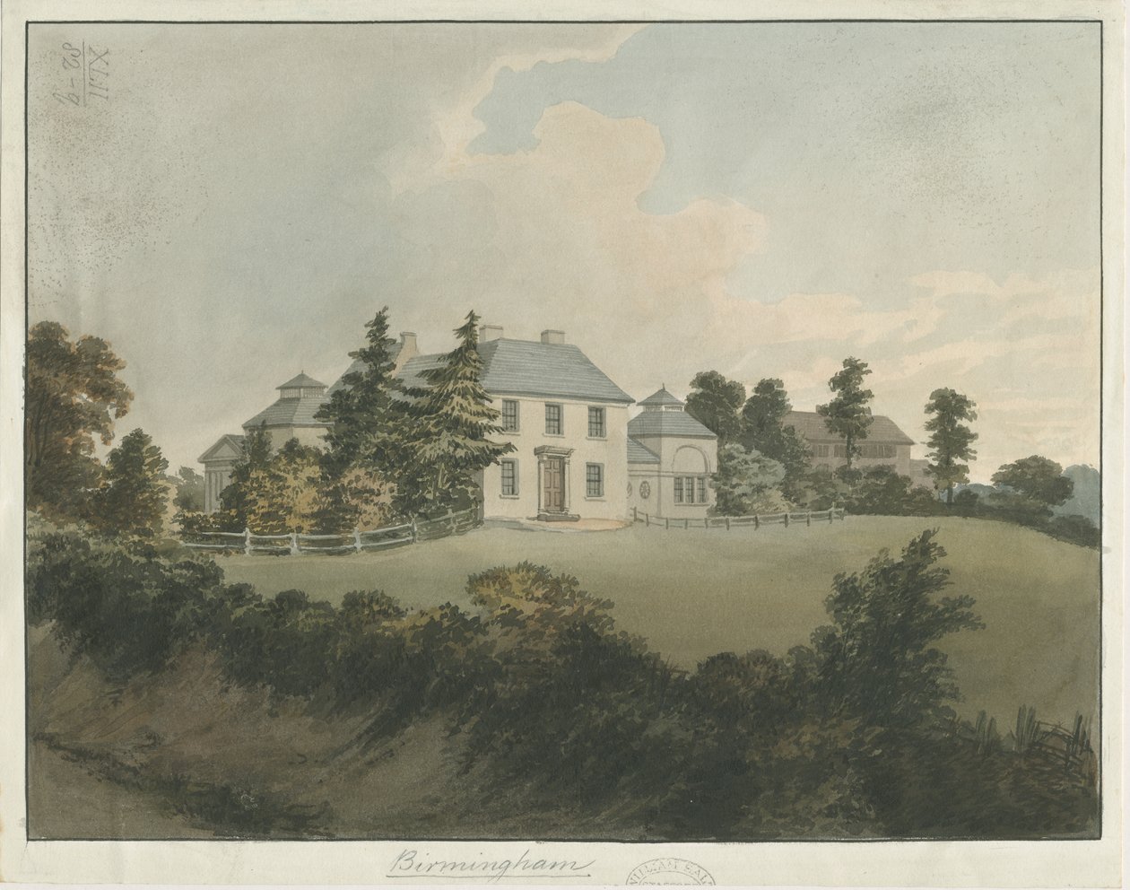 Soho - Francis Eginton House: akvarellimaalaus, ndc 1798] (maalaus) tekijältä Francis Eginton
