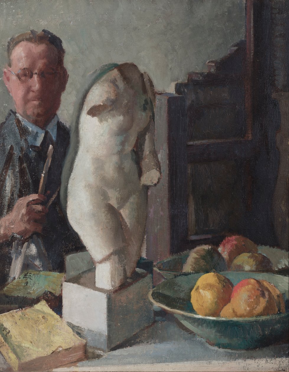 F. Ernest Jacksonin muotokuva, n. 1928 (öljy kankaalle) tekijältä Francis Ernest Jackson