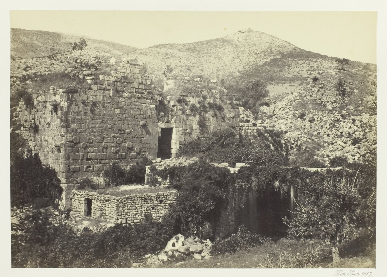 Banias, muinainen Caesaria, Phillippi tekijältä Francis Frith