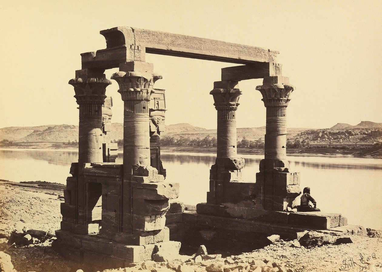 "Egypti ja Palestiina": Wady Kardassyn temppelin rauniot, Nubia tekijältä Francis Frith