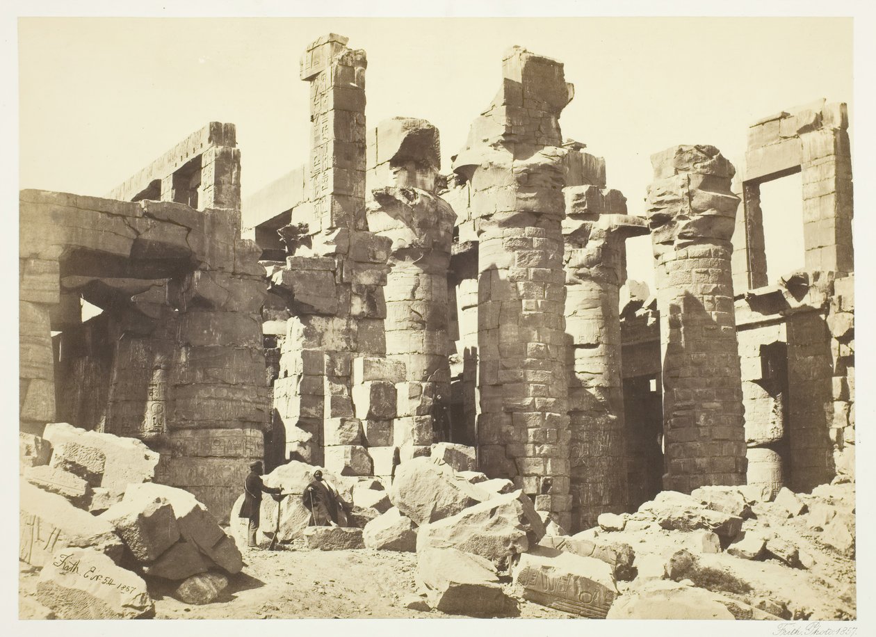 Pylväshalli, 1857. tekijältä Francis Frith