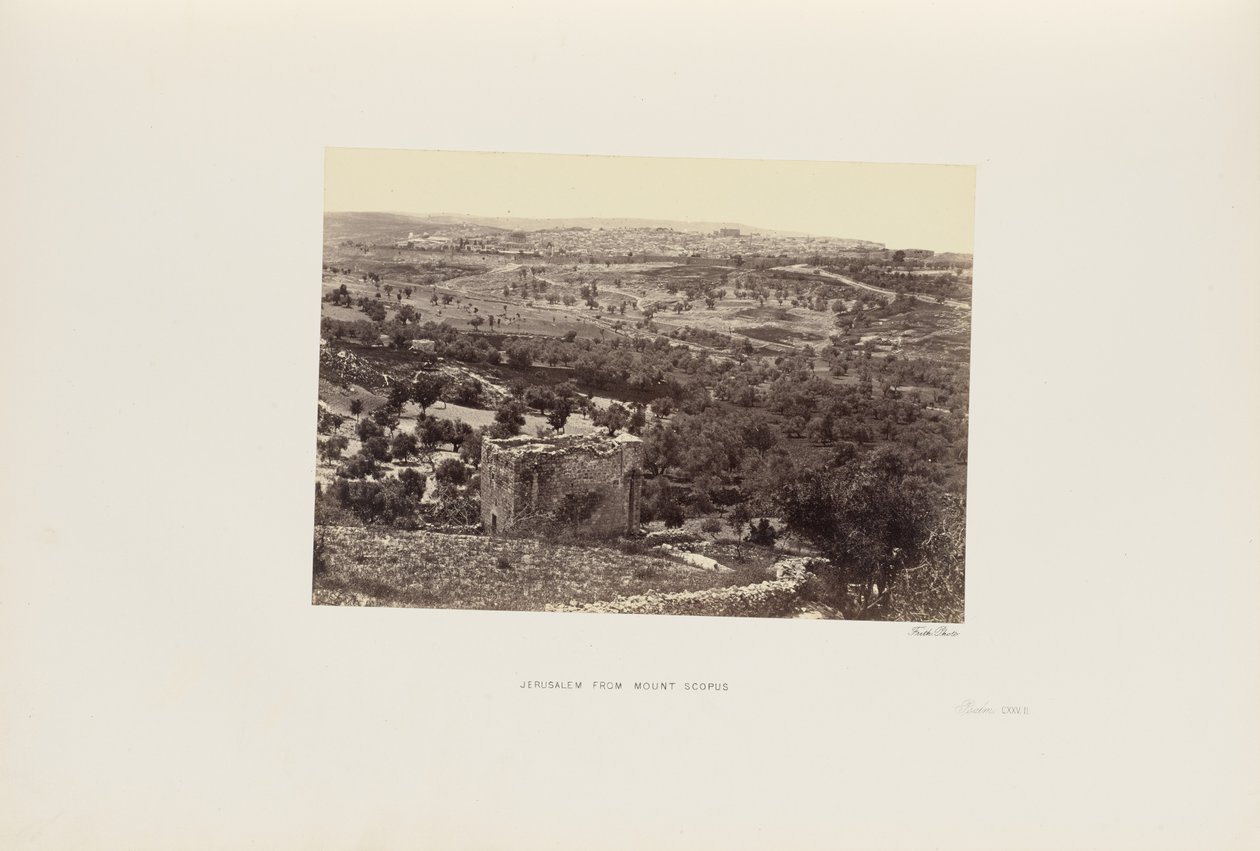 Jerusalem Scopus-vuorelta tekijältä Francis Frith