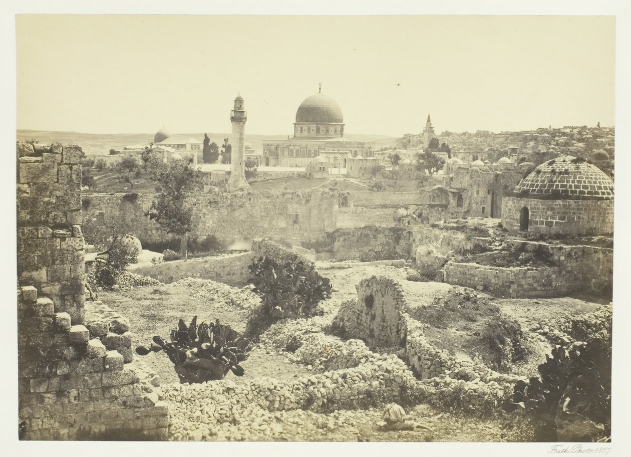 Jerusalem kaupunginmuurista, 1857. tekijältä Francis Frith