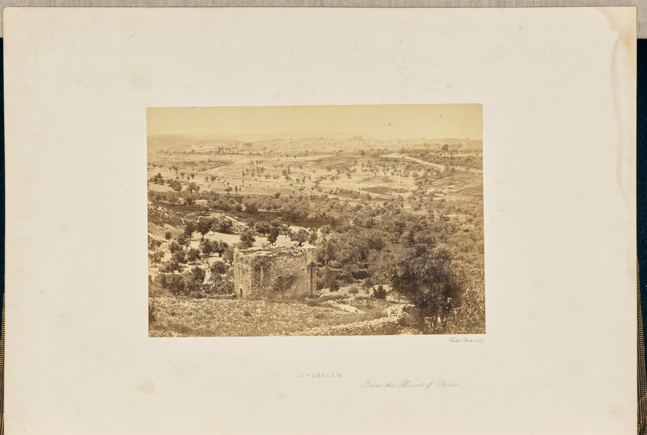 Jerusalem, Öljymäeltä tekijältä Francis Frith