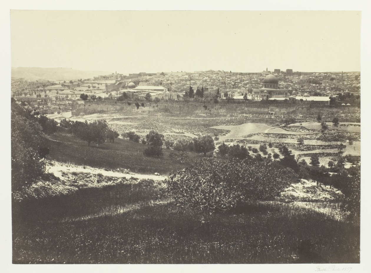 Jerusalem, Öljymäeltä, nro.1 tekijältä Francis Frith