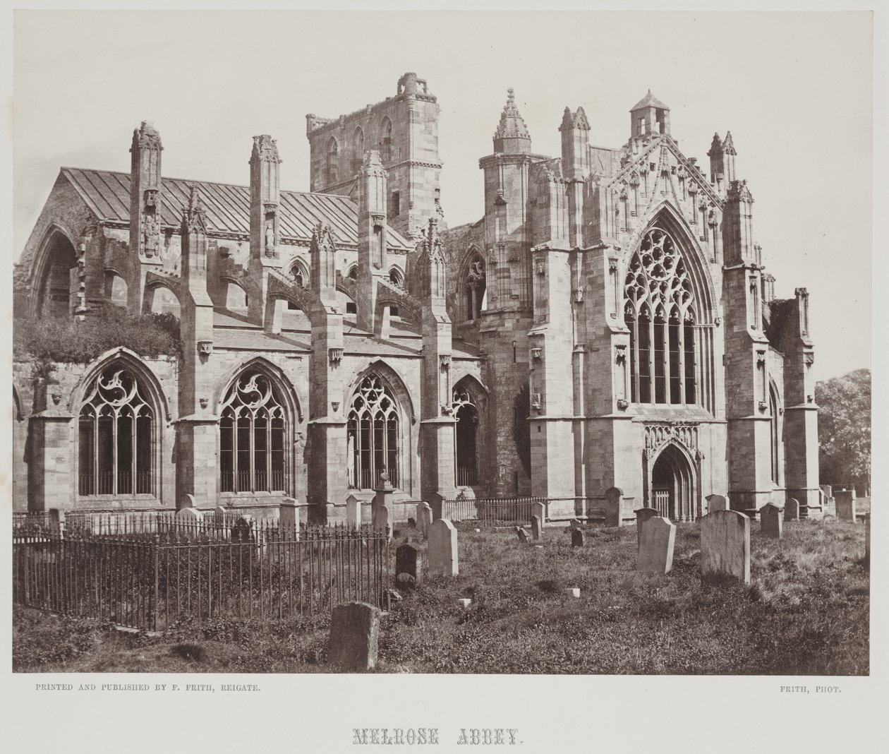 Melrose Abbey, noin 1857 (valokuva) (valokuva) tekijältä Francis Frith