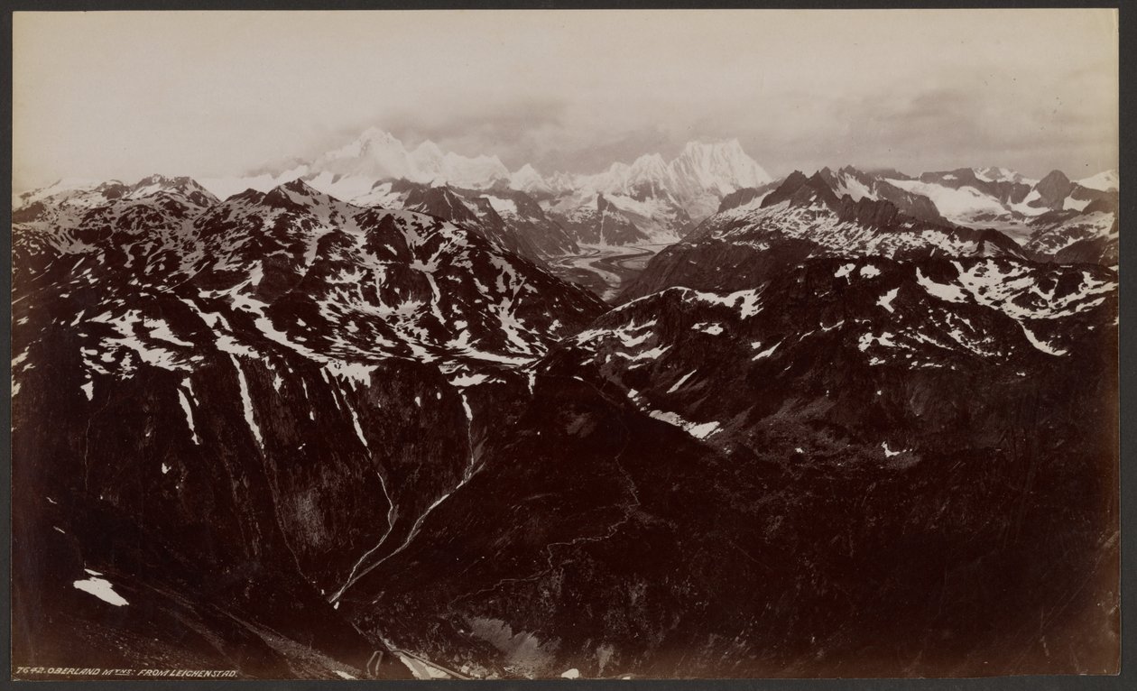 Oberland-vuoret Leichenstadista tekijältä Francis Frith