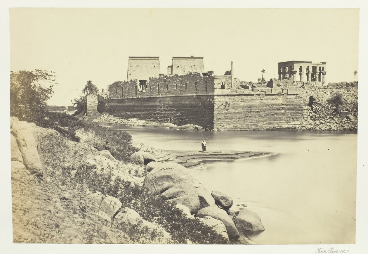 Philæn saaren eteläpää, 1857. tekijältä Francis Frith