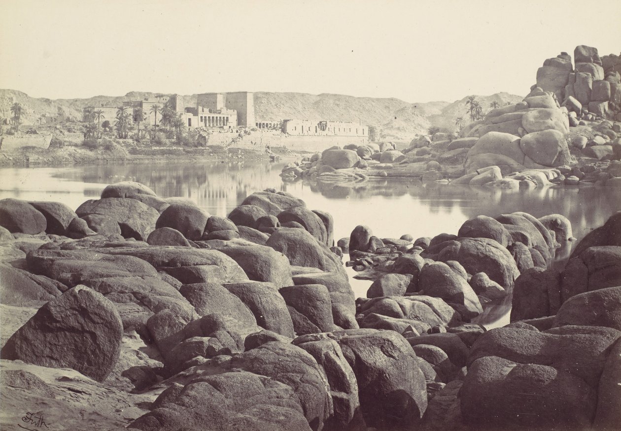 The Approach to Philae, 1857. tekijältä Francis Frith