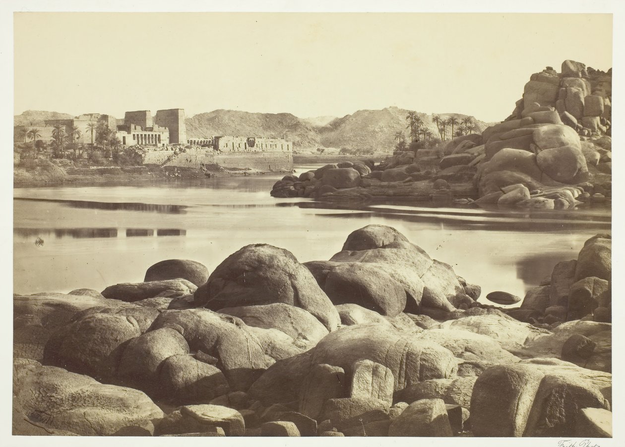 The Approach to Philae, c. 1857. tekijältä Francis Frith