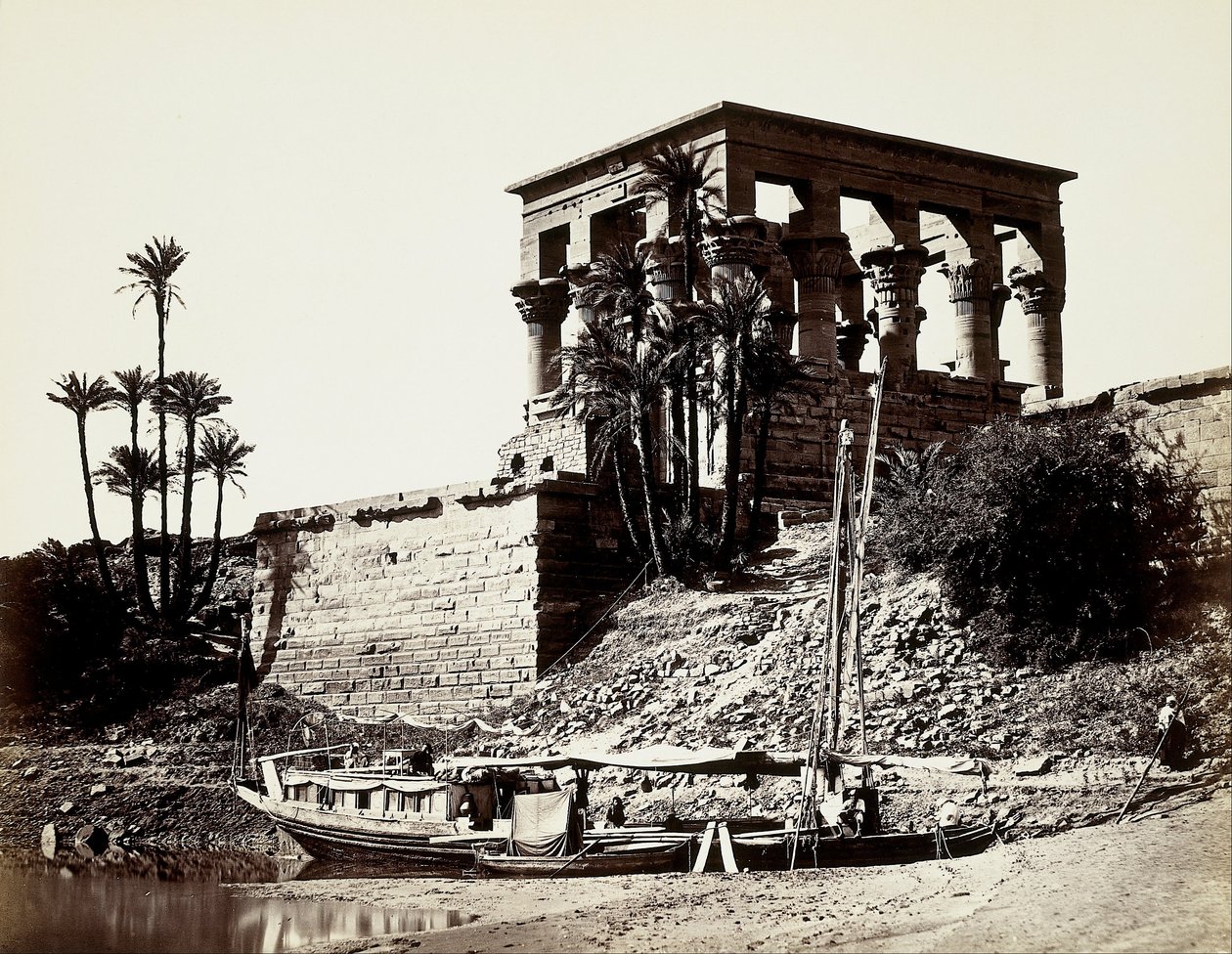Hypaethralin temppeli, Philae (Egypti) tekijältä Francis Frith