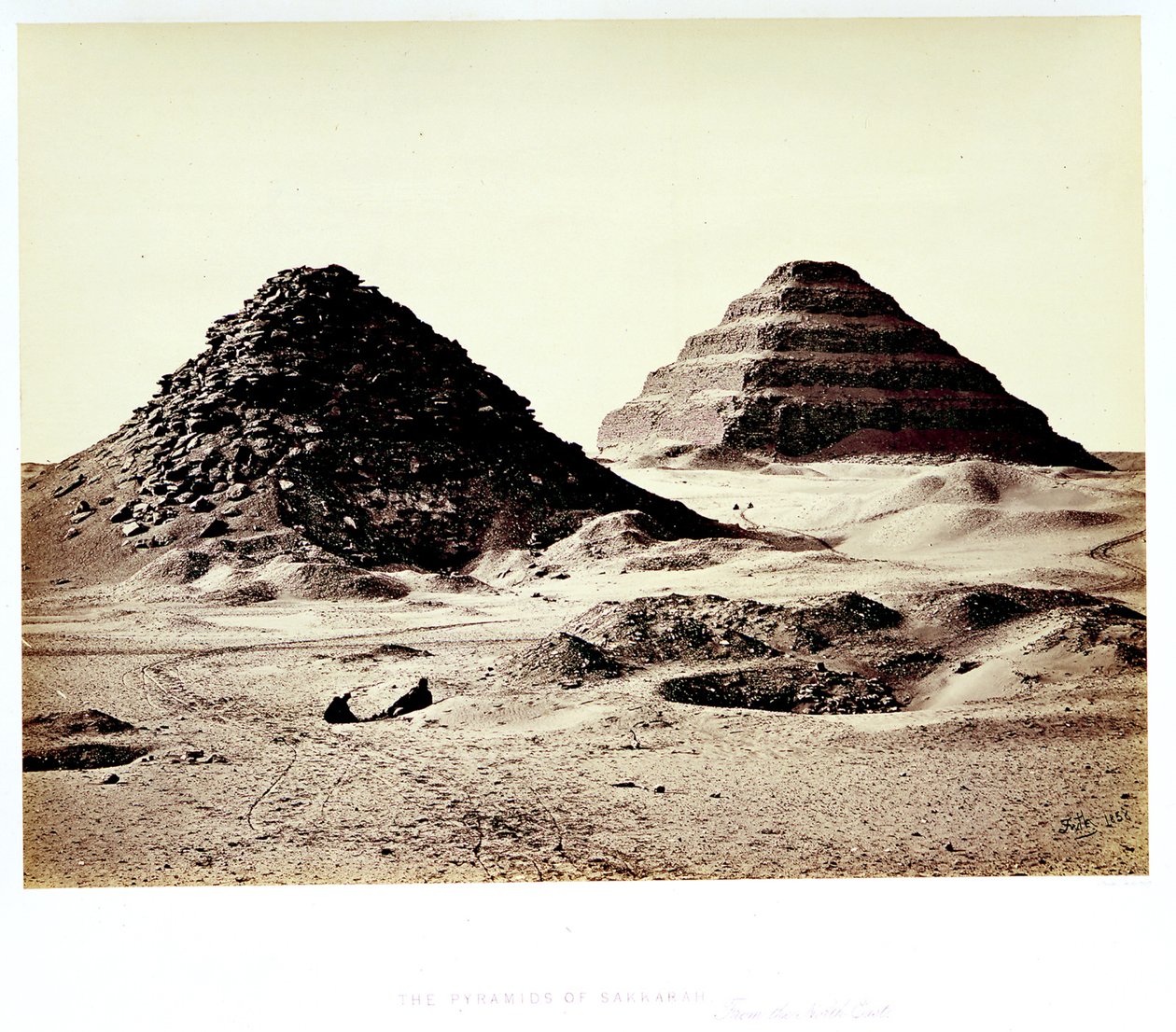 Sakkaran pyramidit koillisesta tekijältä Francis Frith