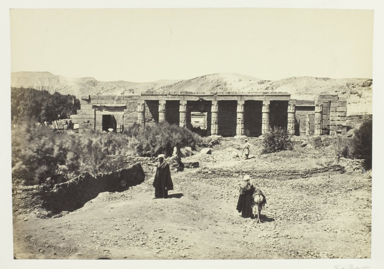 Goornehin temppeli, Thebes tekijältä Francis Frith