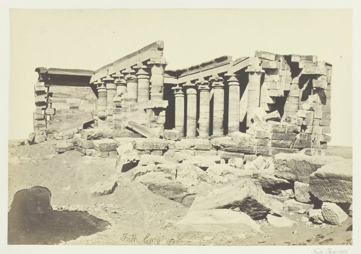 Maharakan temppeli, Nubia, 1857. tekijältä Francis Frith
